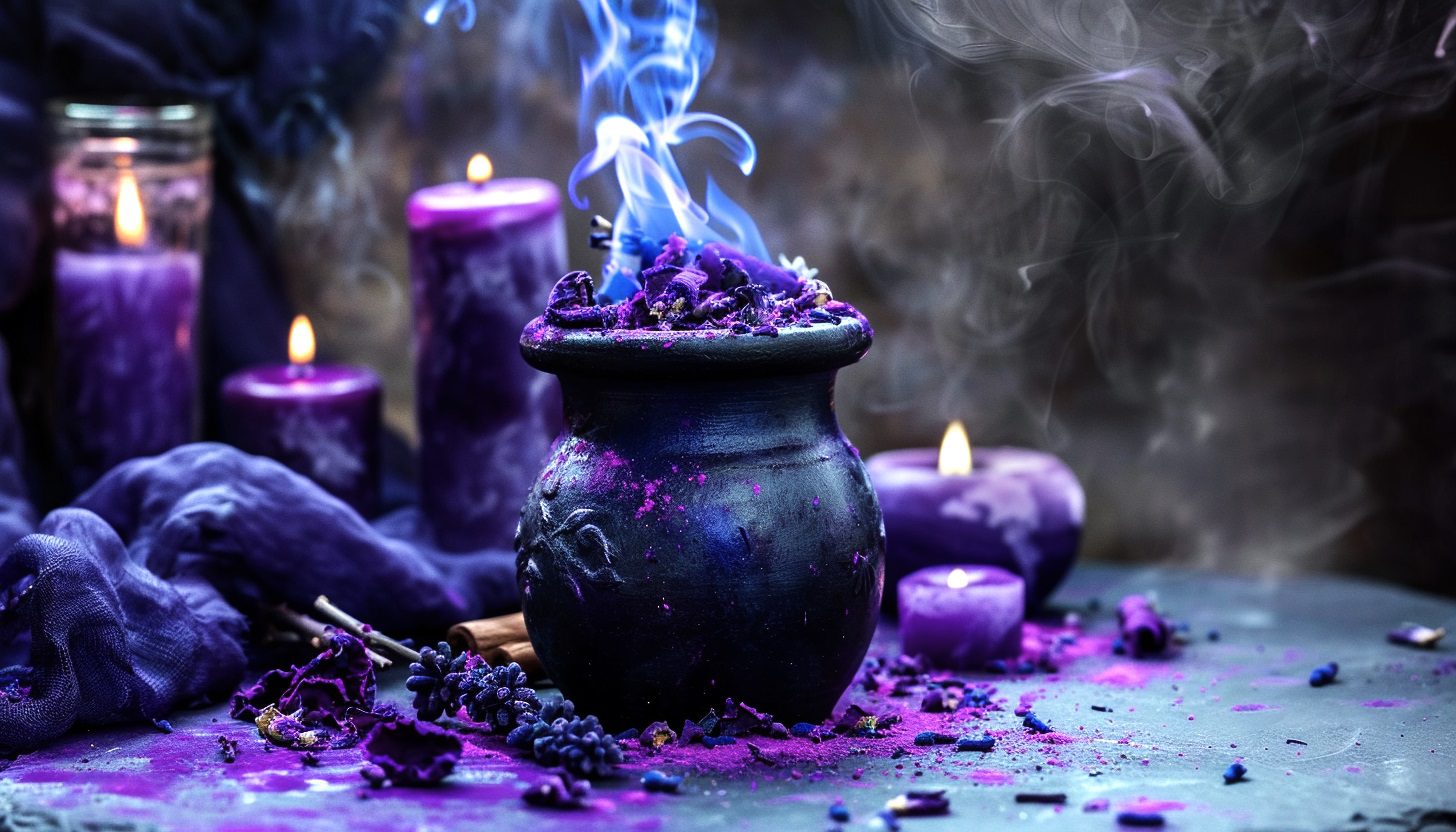Use of the color purple in magick and witchcraft