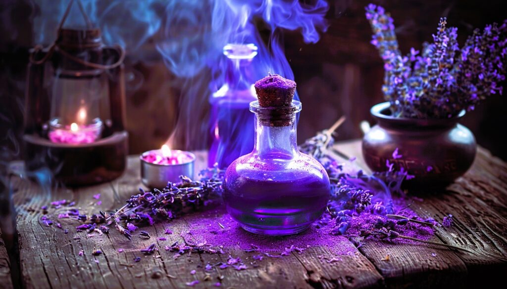 Purple in magick spells and rituals