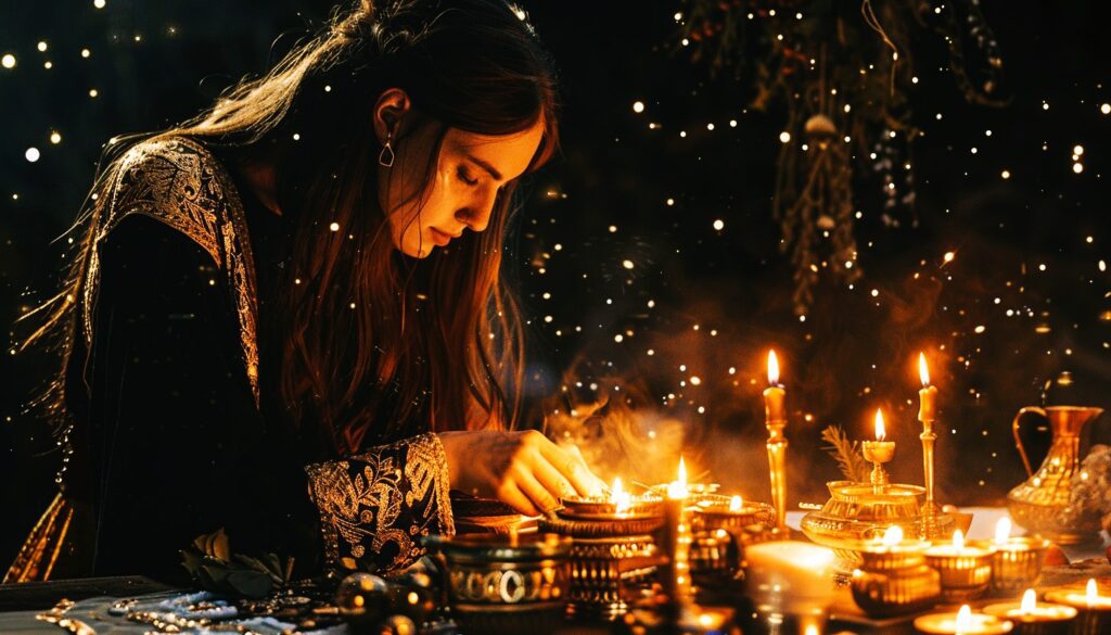 Use of gold candles in magick and witchcraft