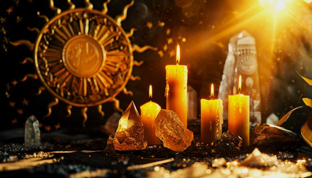 Using gold in fire magick spells and rituals