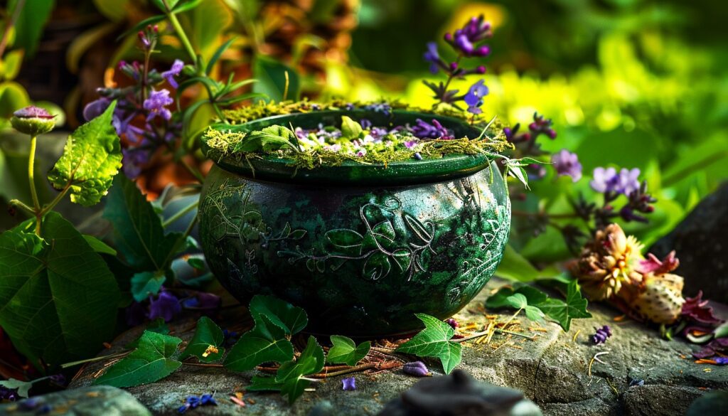 The color green in witchcraft. Earth magick