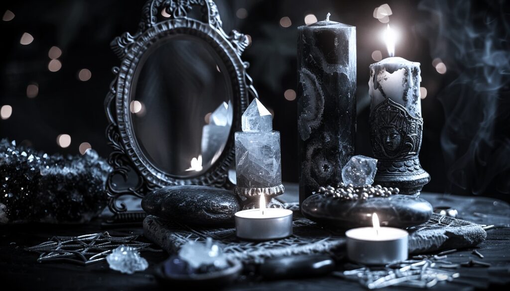 Use the colour grey in magick spells and rituals
