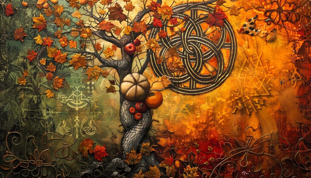 Mabon concept celebration of gratitude and balance