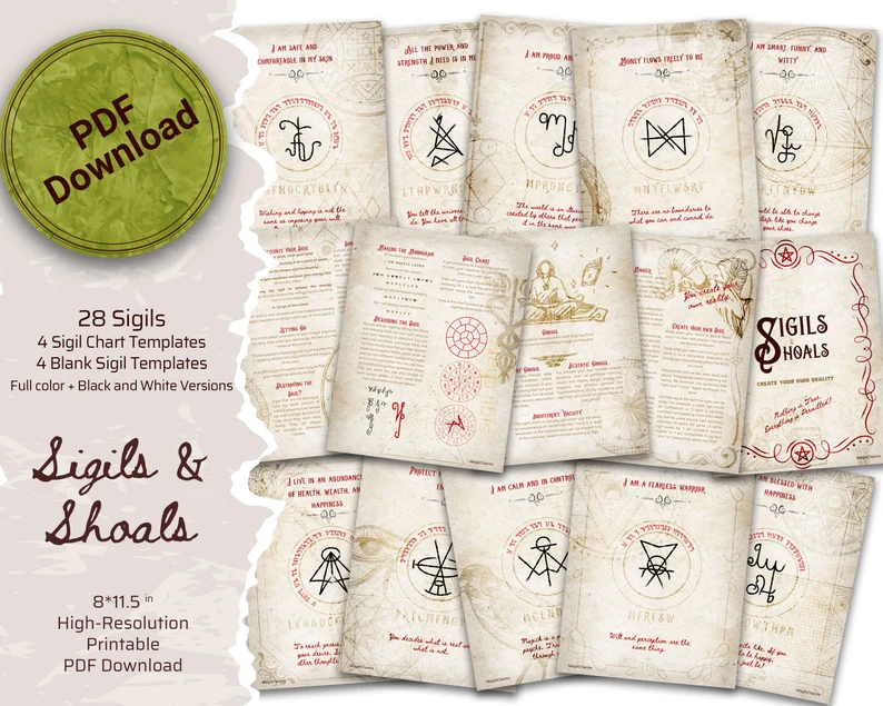 28 Sigils and Shoals for Protection, Love, Wealth, Empowerment