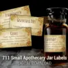 711 Small Horizontal Witchy Apothecary Jar Labels
