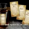 Witchy Apothecary Herb Jar Labels