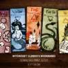 Earth, Fire, Water, Air, and Spirit Bookmarks