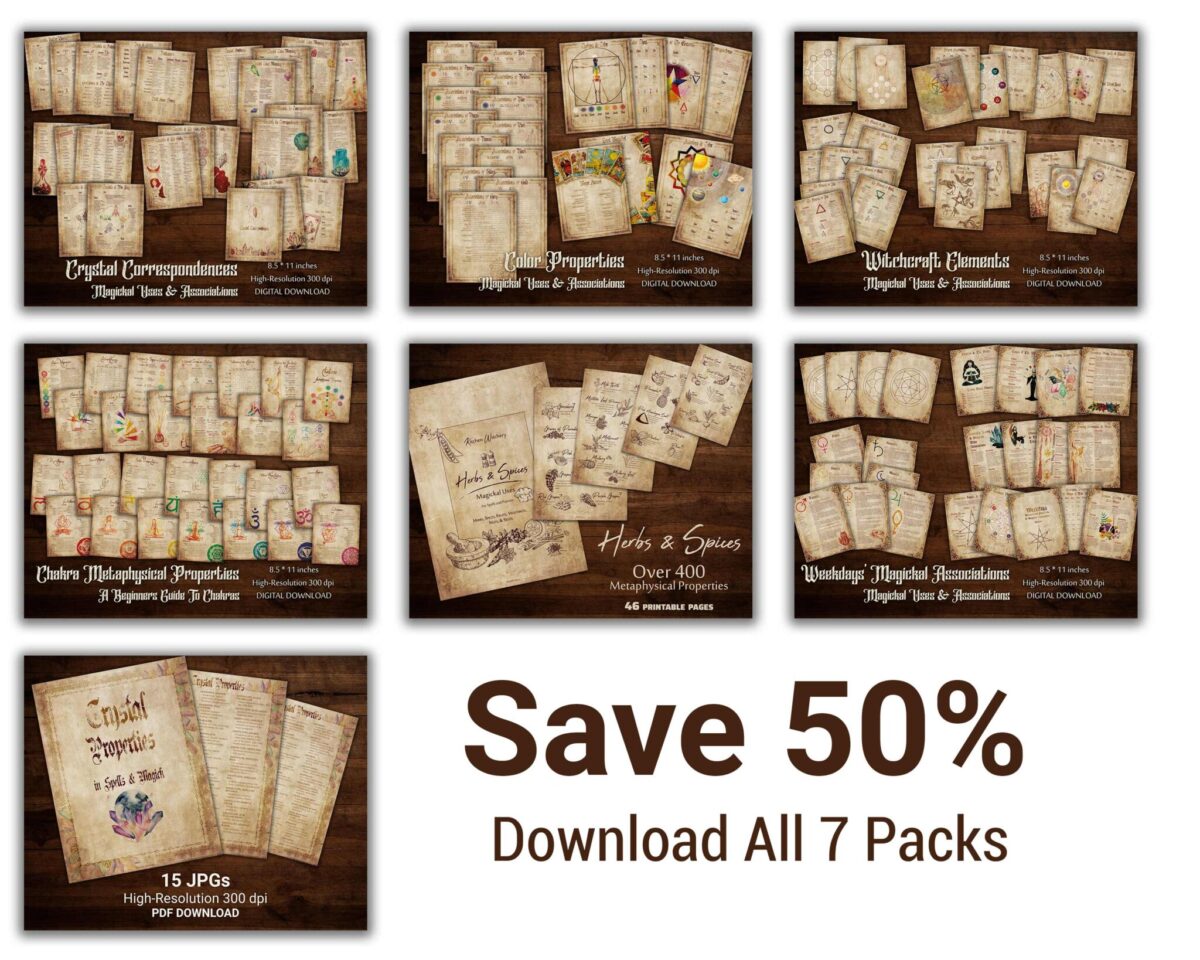 Witchcraft Bundle. Save 50%. Digital Download