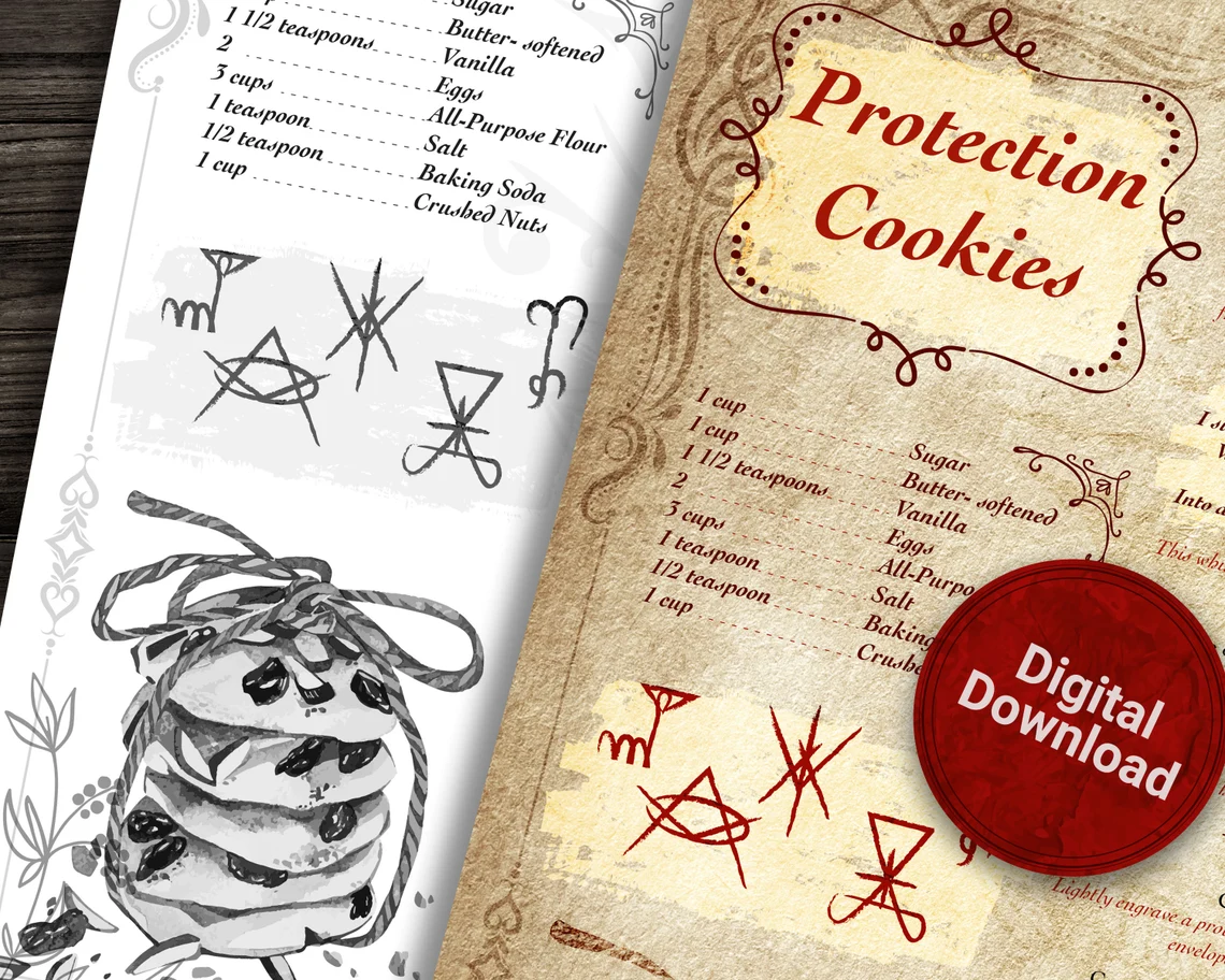 Protection spell recipe digital download