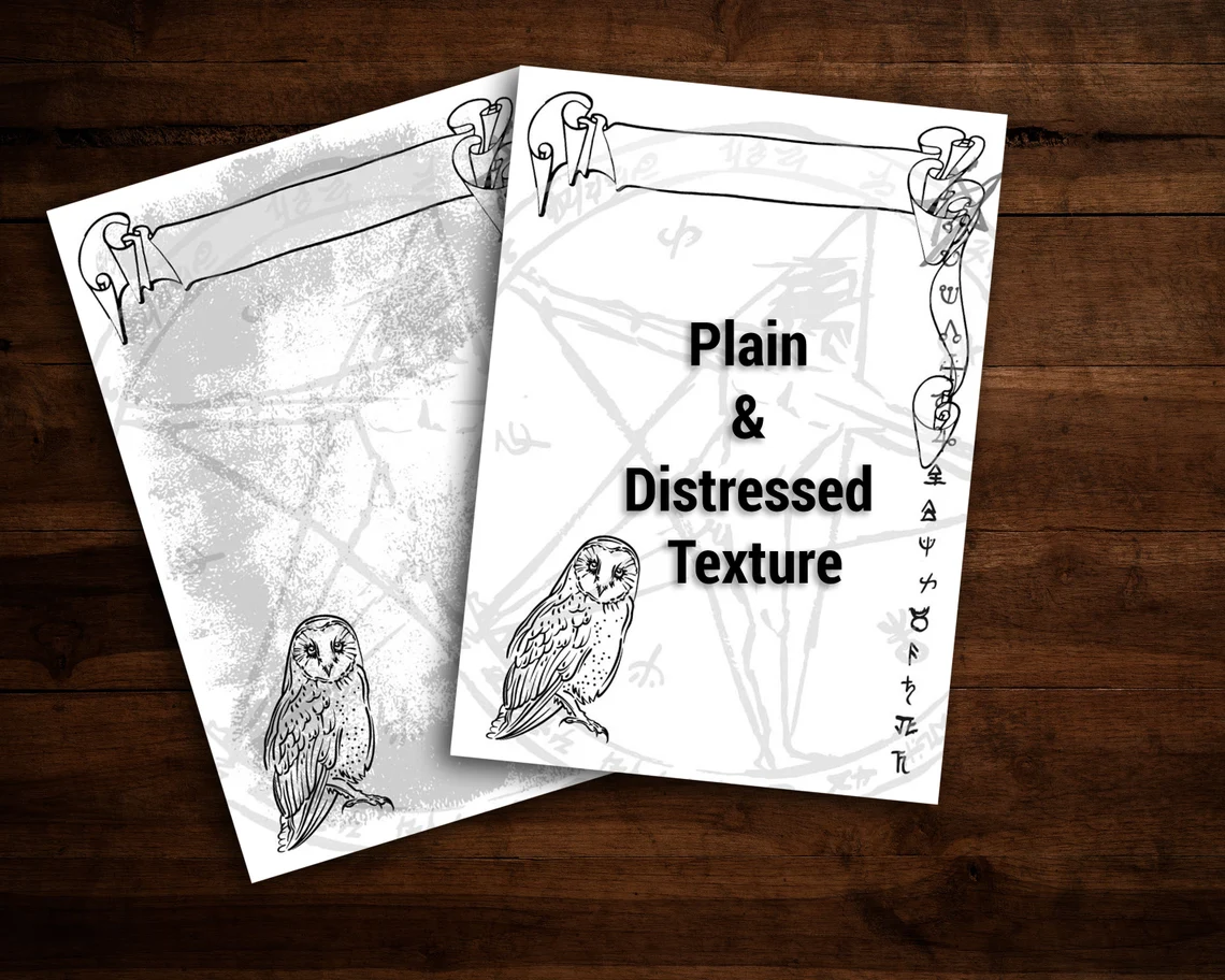 Owl Potion digital A4 paper