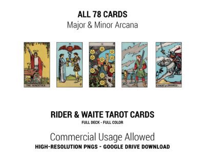 Rider Waite Tarot Cards Full Color