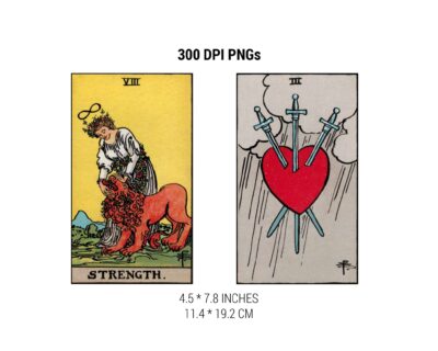 78 Rider Waite Tarot Cards. Full-Color - MagikCharms