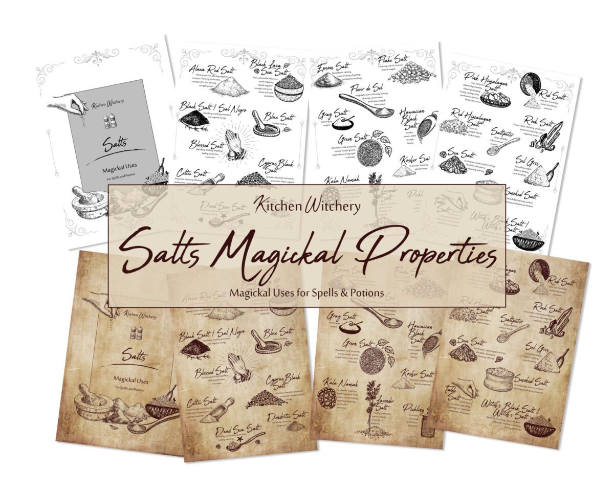 Salts magickal uses in witchcraft digital download