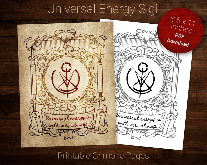 Universal energy is with me always Sigil Chaos Magic