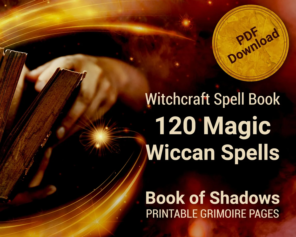 Witchcraft Book Of Shadows, 120 spells